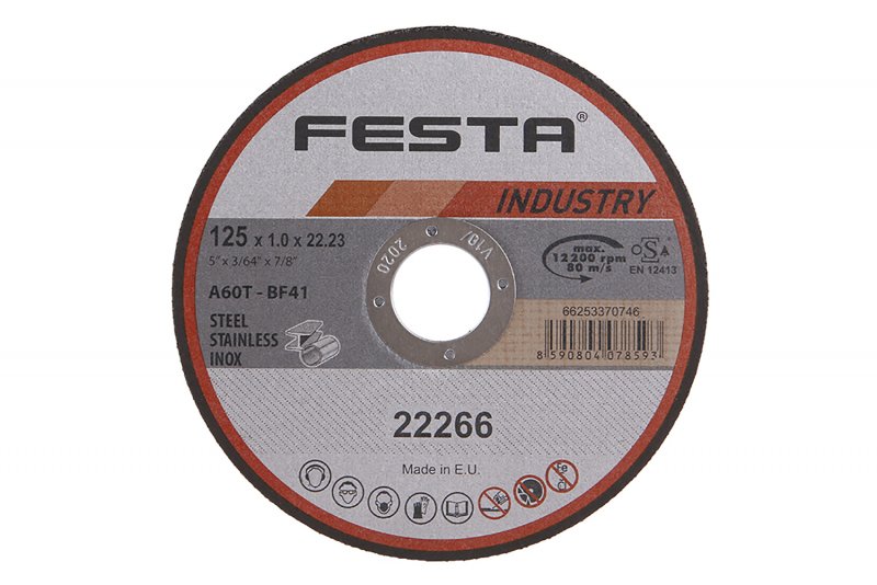 FESTA Kotouč řezný INDUSTRY na kov 125x1x22