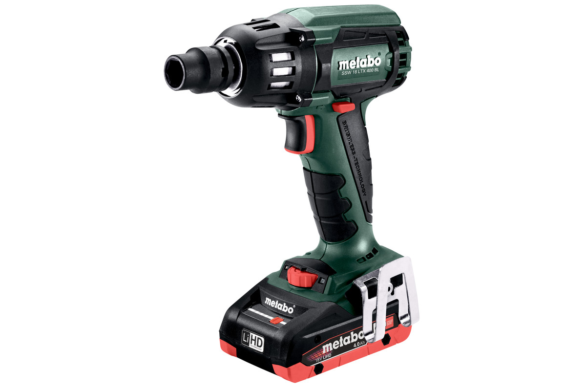 METABO SSW 18 LTX 400 BL 18V (2x4Ah) aku rázový utahovák