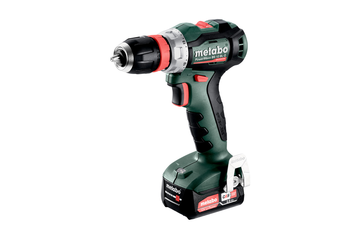 METABO PowerMaxx BS 12 BL Q 12V (2x2Ah) aku vrtací šroubovák