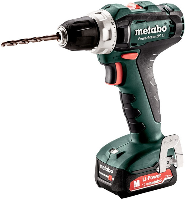 METABO PowerMaxx BS 12 (2x2Ah) 12V aku vrtačka