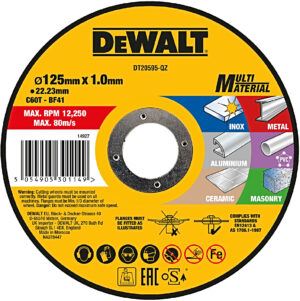 DeWALT DT20595 125mm univerzální řezný kotouč