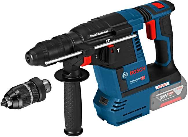 BOSCH GBH 18V-26 F (verze bez aku) aku vrtací kladivo + výměnné sklíčidlo