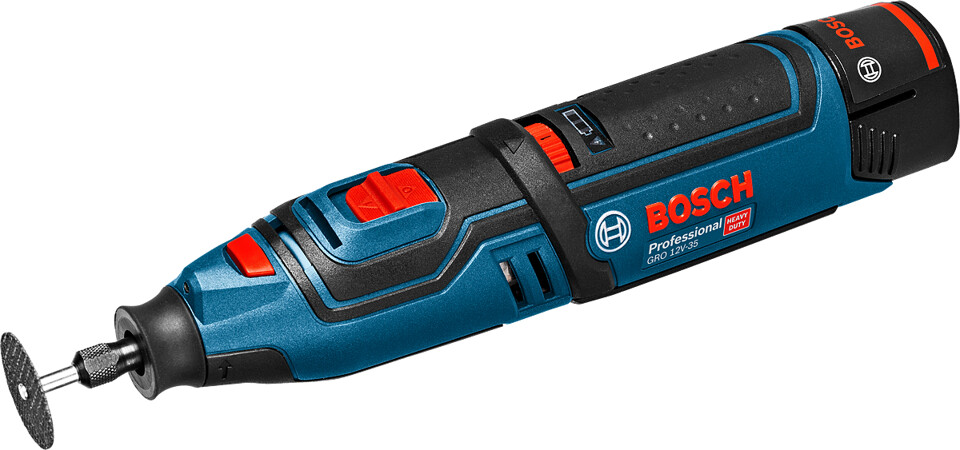 BOSCH GRO 12V-35 aku mikrobruska 12V (2x2Ah)