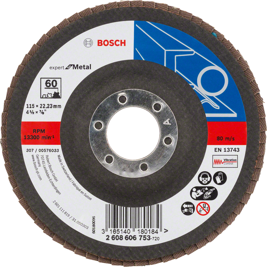 BOSCH X551 (G60) 115mm lamelový kotouč Expert for Metal - hrubý