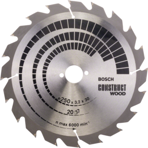 BOSCH pilový kotouč Construct Wood 250x30mm (20z)