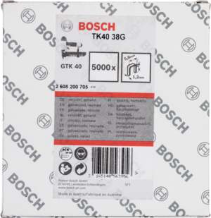 BOSCH pozinkované spony TK40 38G - 5