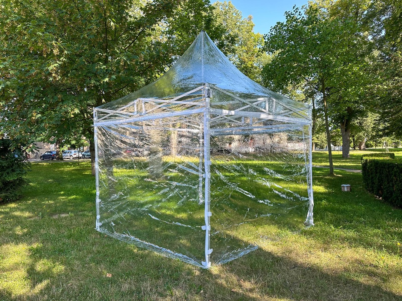 OPLÁŠTĚNÍ NA 3x6 m TRANSPARENT EXTRA HIGH ROOF