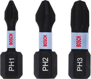 BOSCH torzní bity PH 25mm Impact Control (3x)