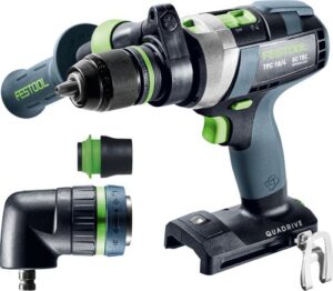 FESTOOL Aku příklepový vrtací šroubovák QUADRIVE TPC 18/4 I-Basic-Set