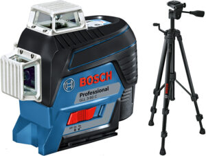 BOSCH GLL 3-80 C křížový laser (3x360°) + stativ