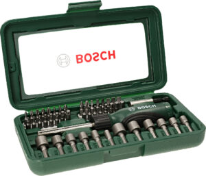 BOSCH 46dílná sada šroubovacích bitů se šroubovákem