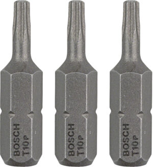 BOSCH 25mm šroubovací bit Torx Extra-Hart T10 (3 ks)