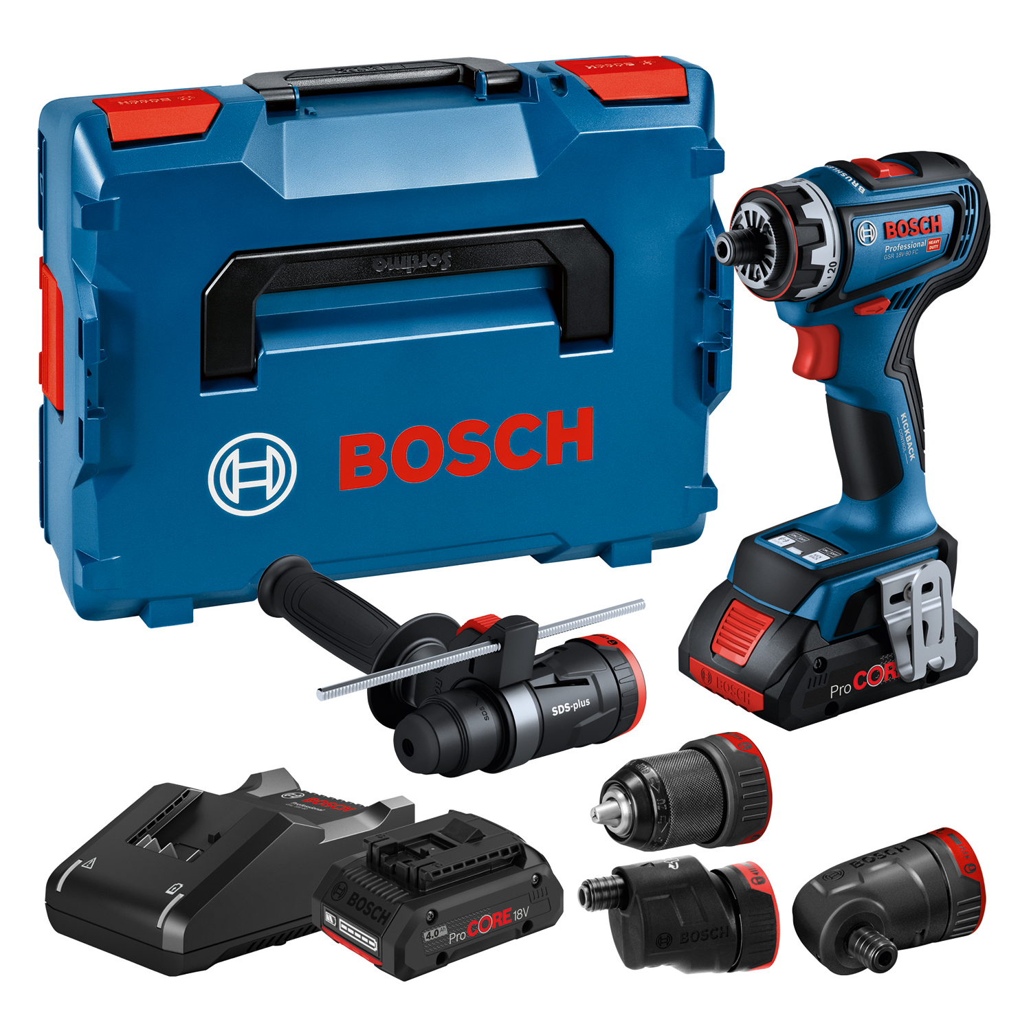 BOSCH GSR 18V-90 FC (2x4Ah) aku vrtačka