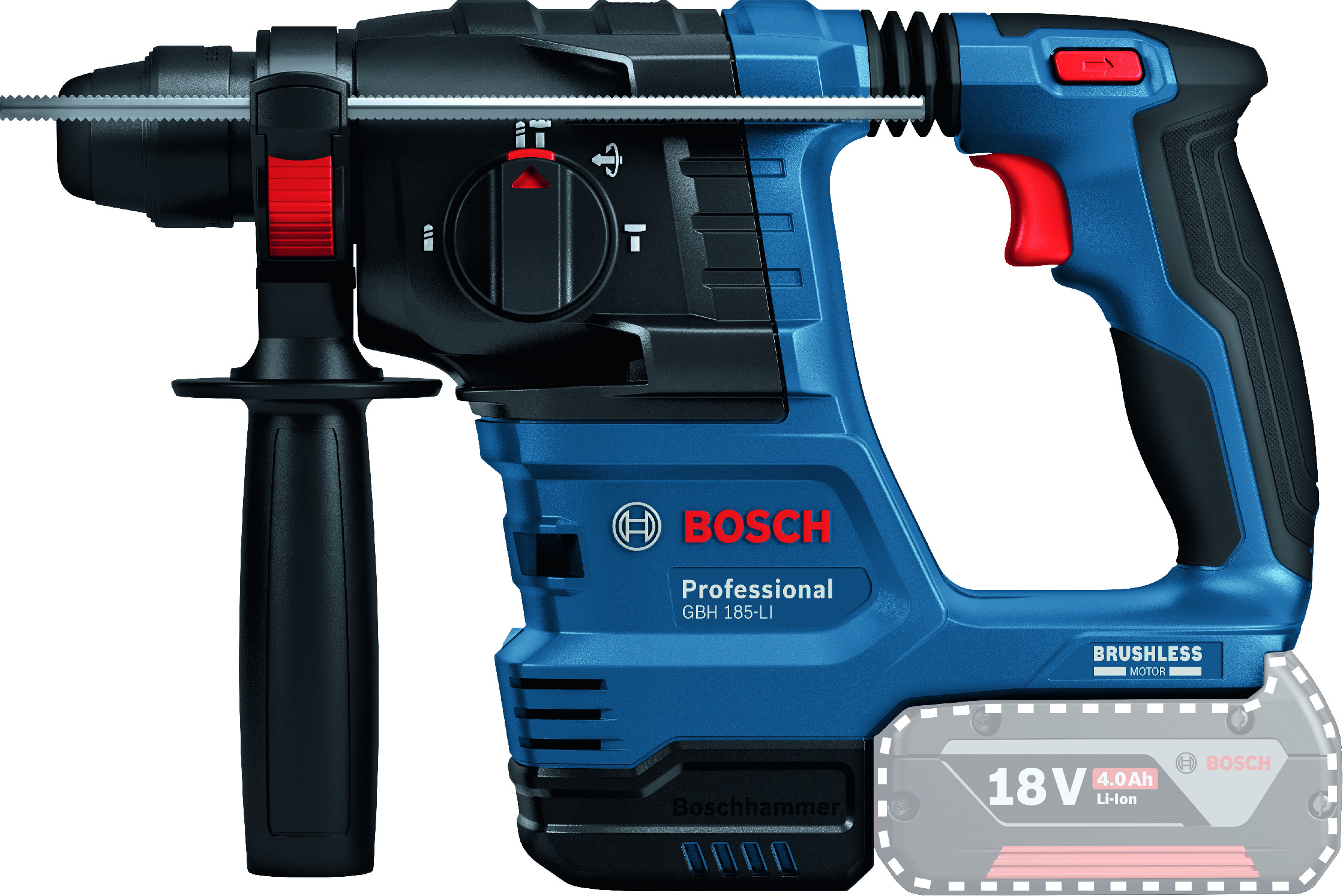 BOSCH GBH 185-LI solo (verze bez aku) aku vrtací kladivo