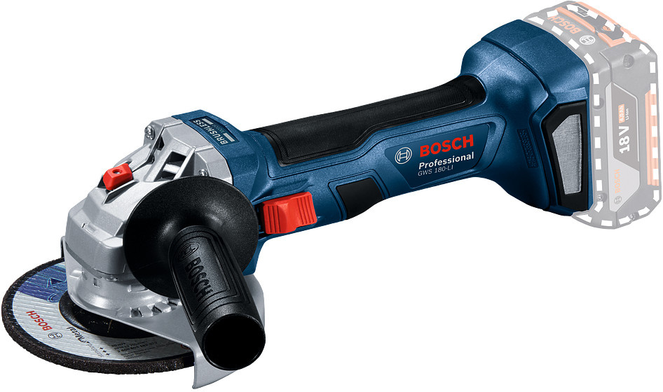 BOSCH GWS 180-LI 115mm (verze bez aku) aku úhlová bruska - Brushless