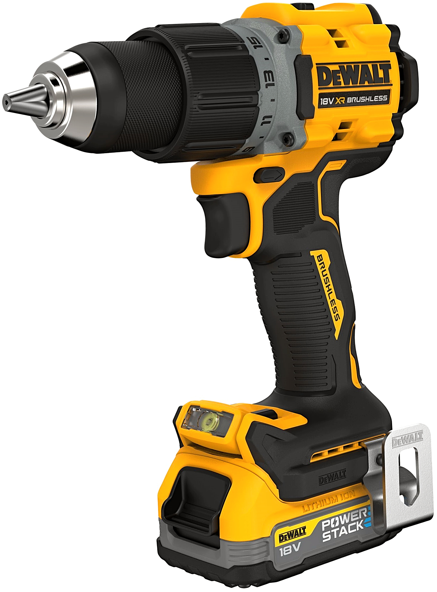 DeWALT DCD800E1T aku vrtačka (1x PowerStack) - verze bez nabíječky