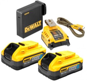 DeWALT DCB094H2 USB-C Sada aku 18V (2x5Ah) + nabíjecí set POWERSTACK