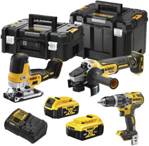 DeWALT DCK329P2T 18V XR (2x5Ah) kombo sada aku nářadí s dvojicí kufrů Tstak