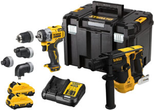 DeWALT DCK2101L2T (2x3Ah) 12V XR kombo sada aku nářadí na montážní práce