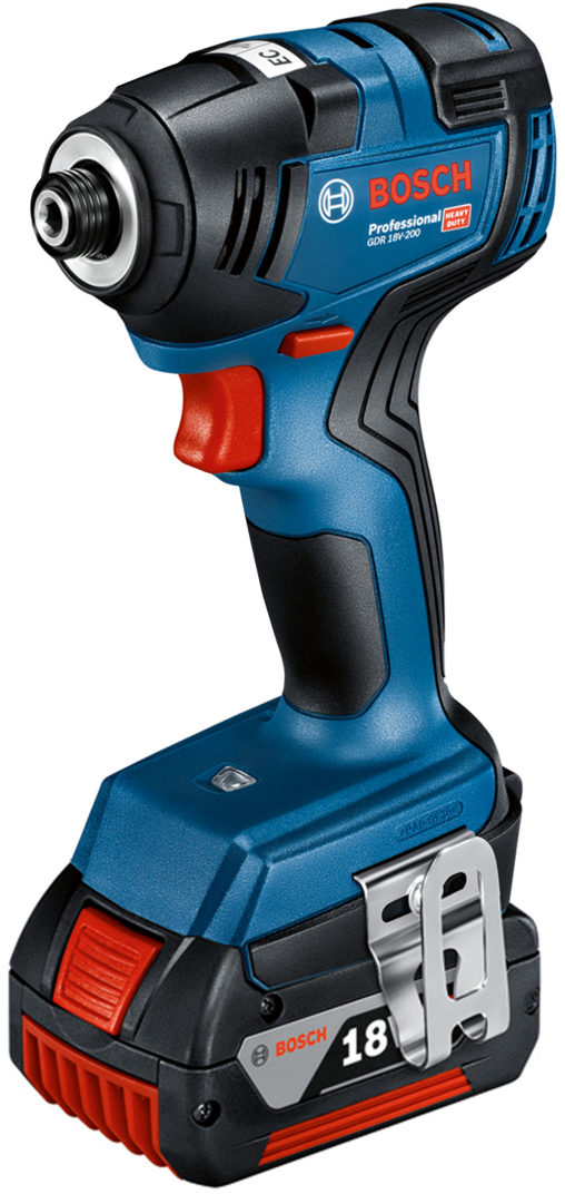 BOSCH GDR 18V-200 (2x 4Ah) aku rázový utahovák 1/4"