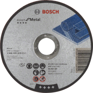 BOSCH Expert for Metal rovný dělící kotouč na kov 125mm (1.6 mm)