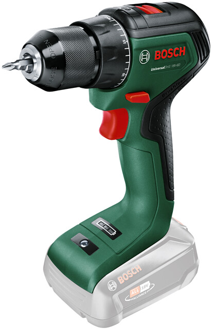 BOSCH UniversalDrill 18V-60 (bez aku) 18V bezuhlíková aku vrtačka Power For ALL / 60 Nm