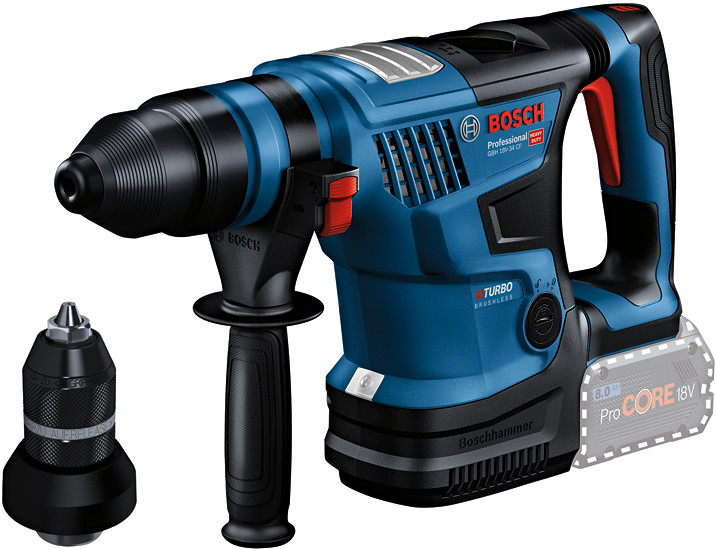 BOSCH GBH 18V-34 CF BiTurbo (verze bez aku) aku vrtací kladivo SDS-Plus