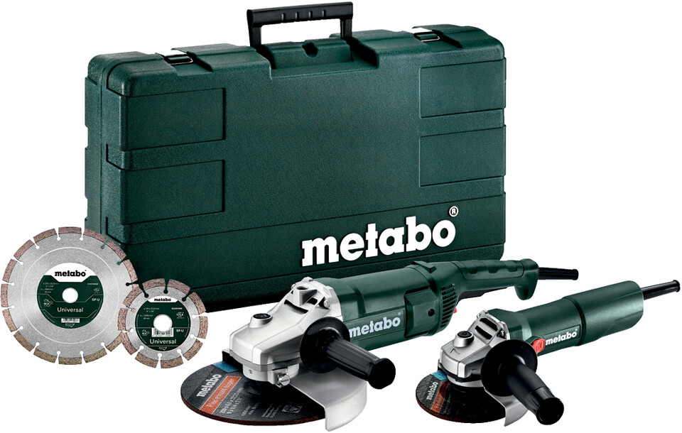 METABO Combo Set velká úhlová bruska WE 2200-230 + malá úhlová bruska W 750-125