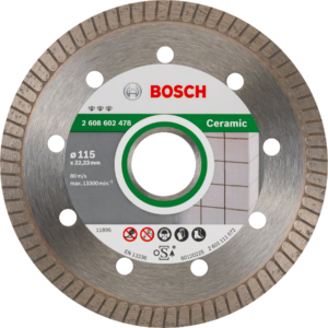 BOSCH 115mm diamantový kotouč Best for Ceramic Extraclean Turbo (22.23/1.4 mm)