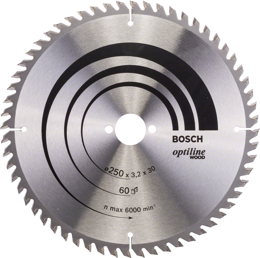 BOSCH Optiline Wood kotouč na dřevo 250x30mm (60Z)