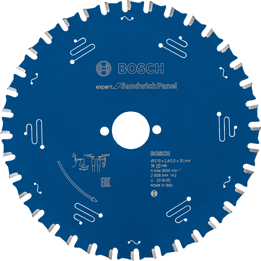 BOSCH 210x30mm Expert for Sandwich Panel (36Z)