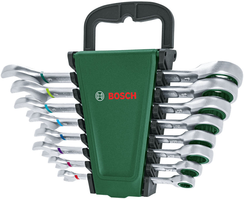 BOSCH DIY 8dílná sada ráčnových kombinovaných klíčů 8