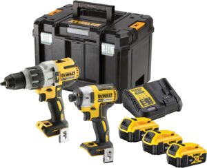 DeWALT DCK276P3T (3x5Ah) 18V XR aku kombo sada nářadí DCD996 + DCF887