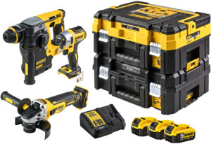 DeWALT DCK305P3T (3x5Ah) 18V XR combo sada aku nářadí s kufry Tstak I a Tstak II