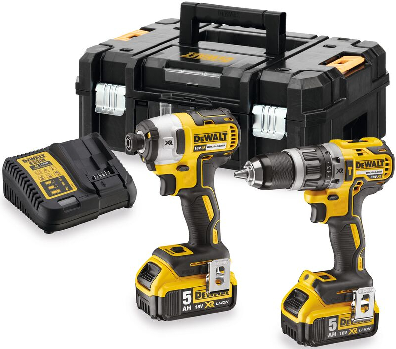 DeWALT DCK266P2T (2x5Ah) 18V XR aku kombo sada aku nářadí s kufrem Tstak