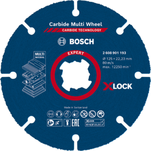 BOSCH Expert 125mm víceúčelový řezný kotouč Carbide Multi Wheel X-LOCK/M14